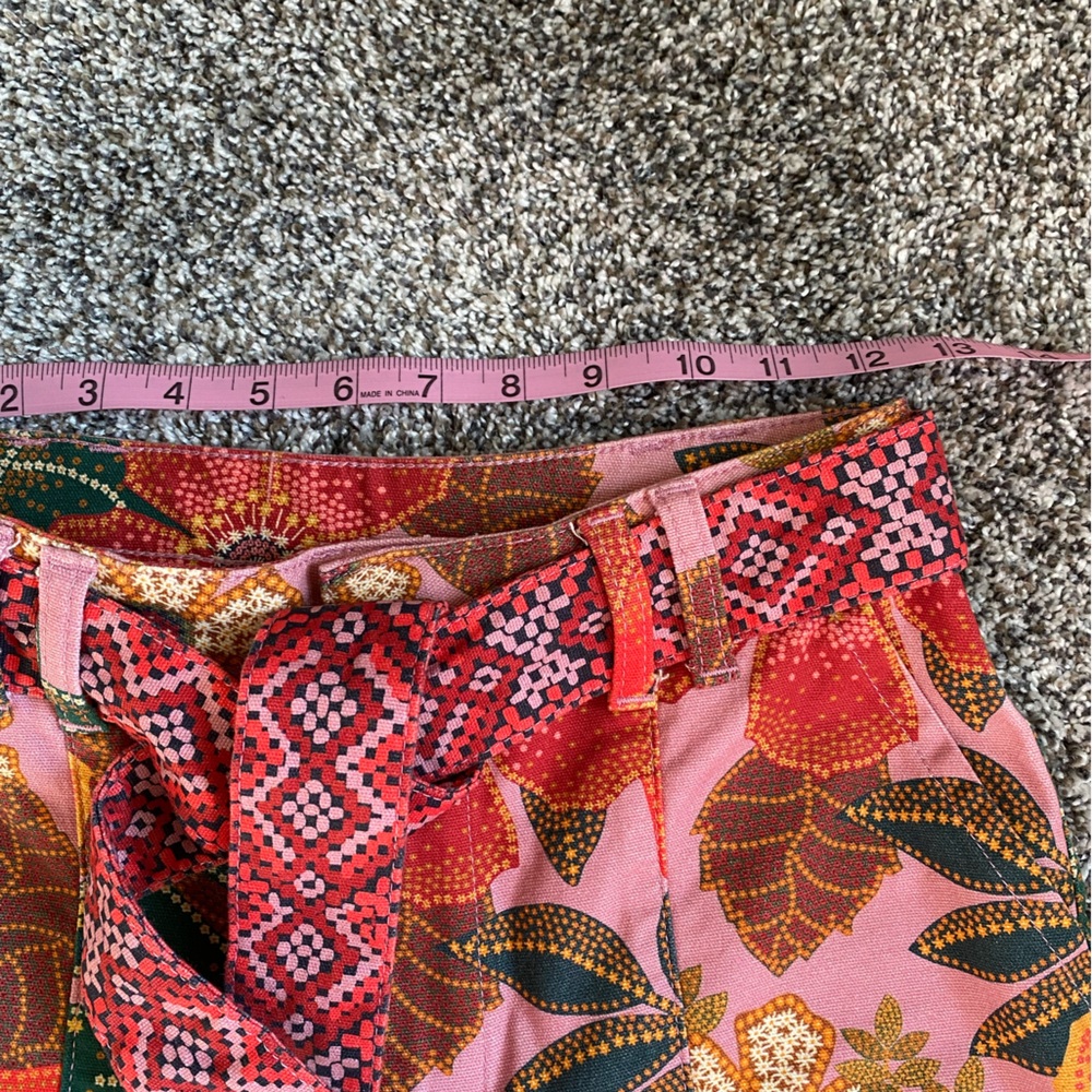 Farm Rio x Anthropologie Esperanza Pink Floral Pants - Picture 11 of 13